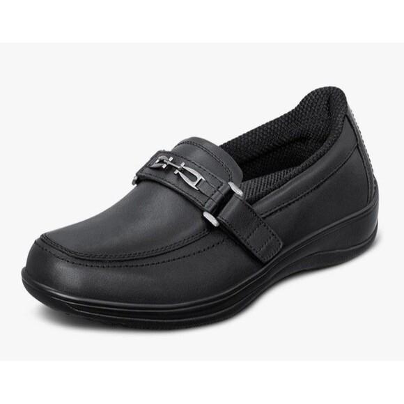 Orthofeet Chelsea Women's Loafer Flat Black Size 10.5 NWOB - Picture 1 of 9